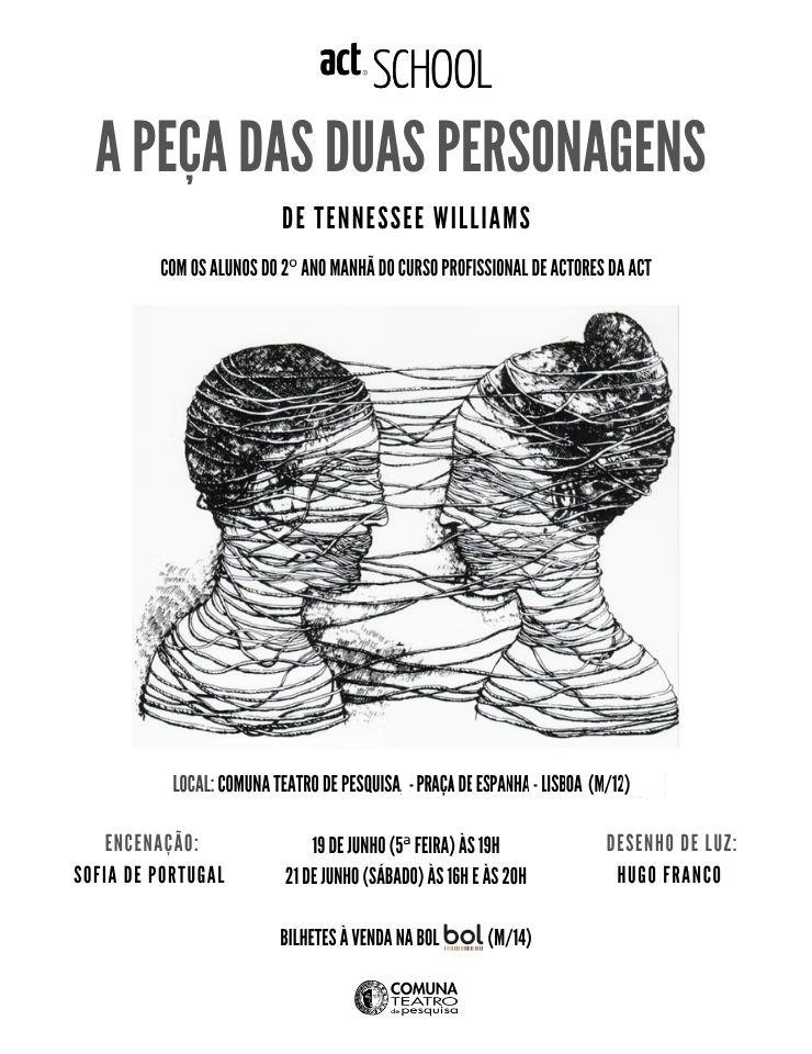 A Peça das Duas Personagens_Cartaz - SALA